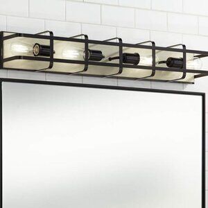 Black Vanity Bathroom Light NIB